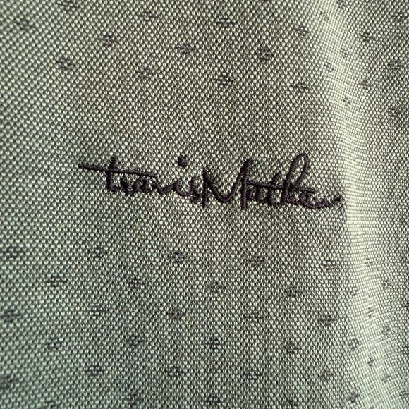 TRAVIS MATHEW | Local Hospitality Slate Blue Textured Golf Polo | Size Small - Picture 3 of 6